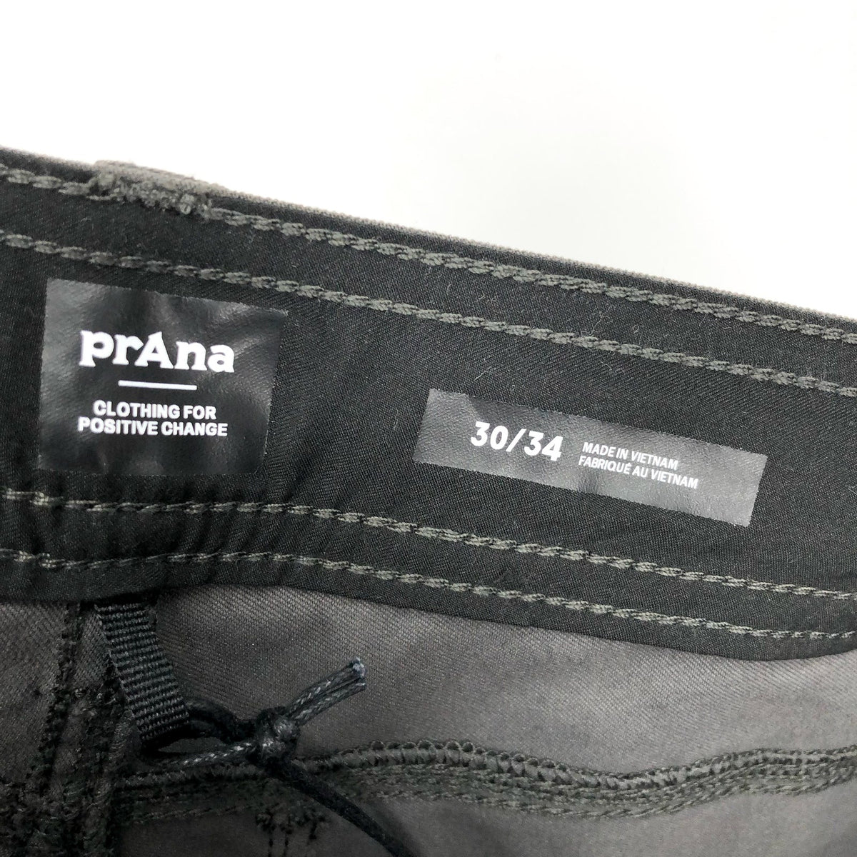 PRANA Men's Stretch Zion Pants II Size 30x34 Gray Slim Fit Water Repellent NWT