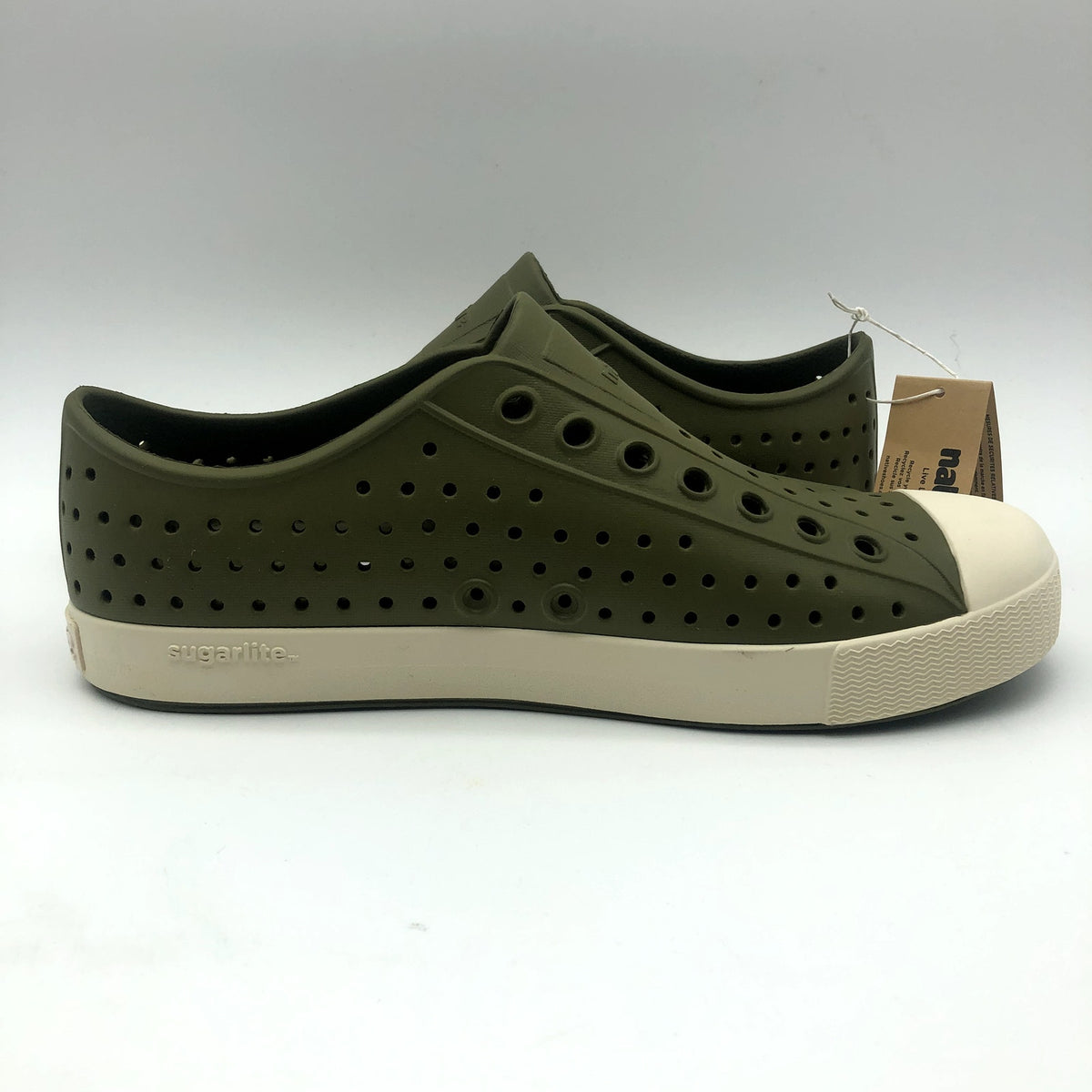 Native Men's Jefferson Slip On Shoes Size 13 Rookie Green EVA Waterproof NIB