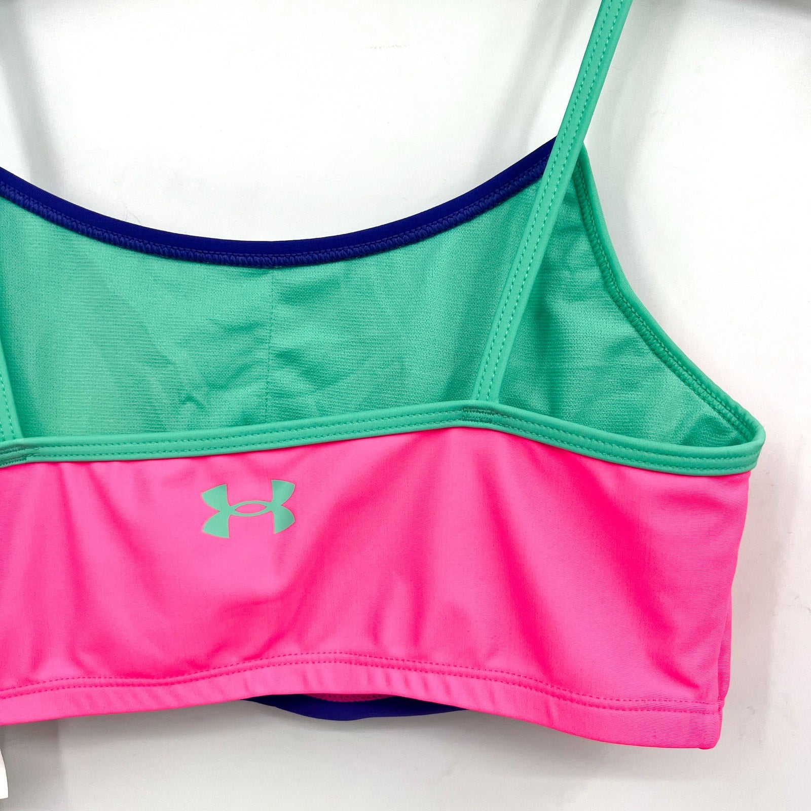 UNDER ARMOUR Girls Tankini & Hipster Bikini Swimsuit Size 12 Pink Blue NWT