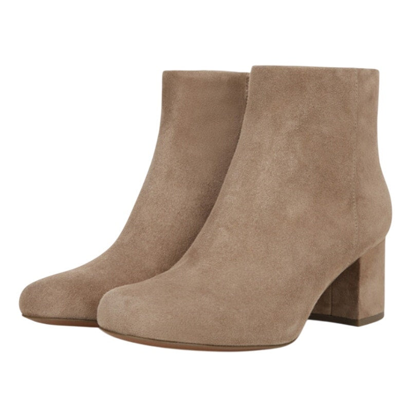 Vionic Womens Sibley Ankle Booties Size 9 M EU 40 Beige Suede Boots NIB