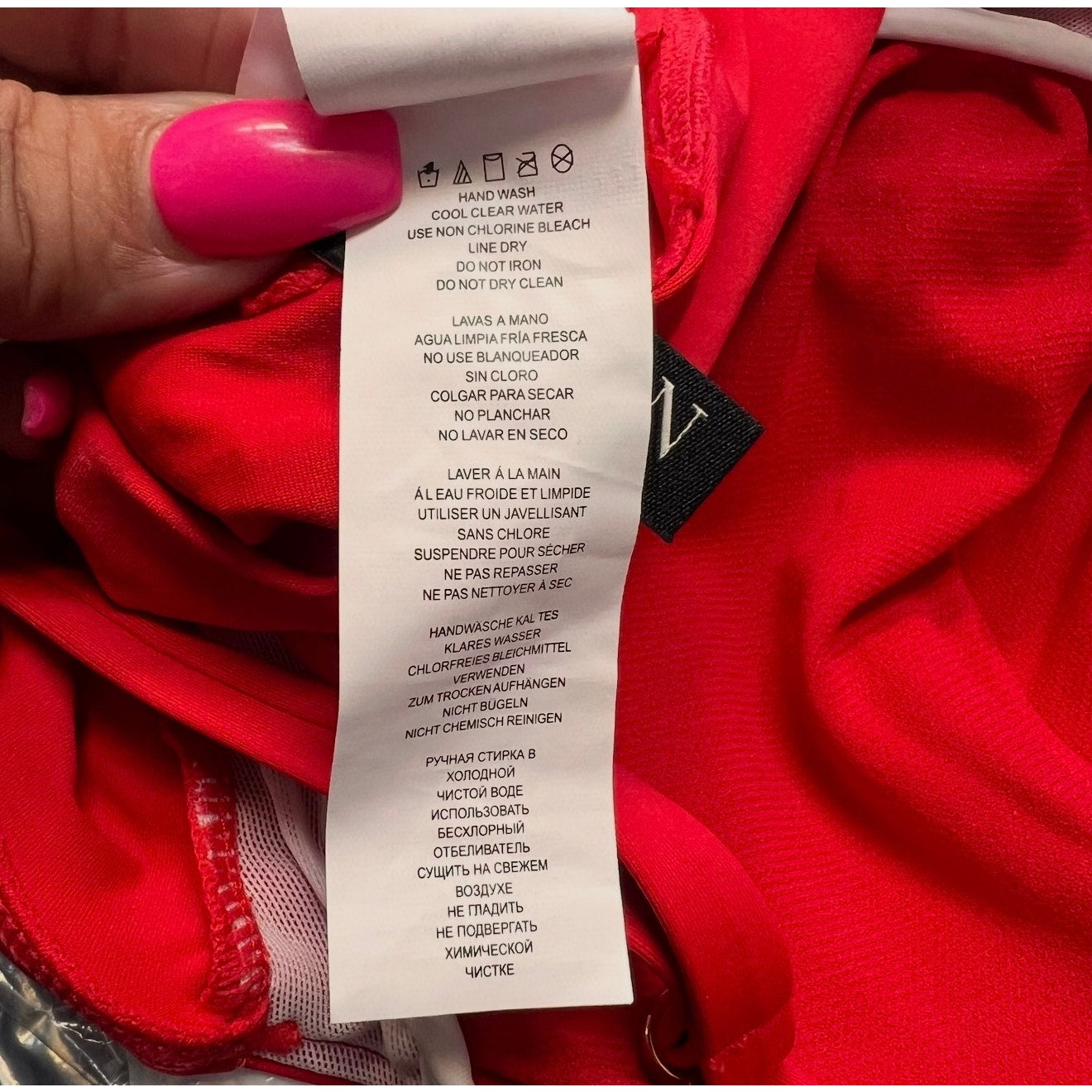 LAUREN RALPH LAUREN Toggle Underwire Tankini Size 10 Red Beach Club Solids NWT