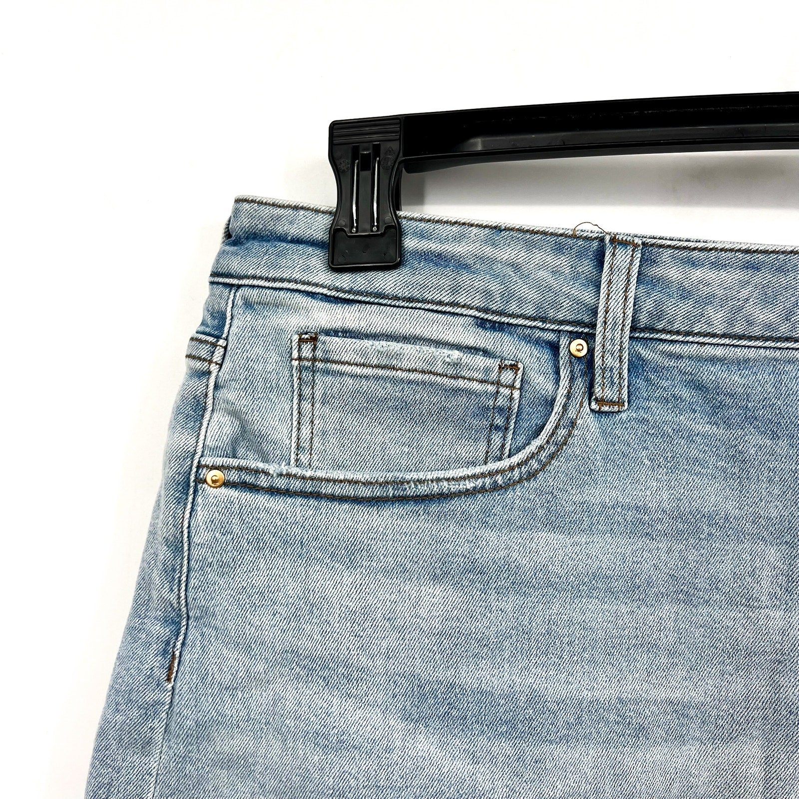 KUT FROM THE KLOTH Hailey Cutoff Denim Shorts Size 18 Openness High Waist NWT