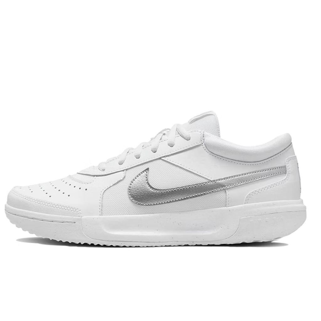 NIKE Womens Zoom Court Lite 3 Athletic Shoes US 8.5 White Silver DH1042 NIB