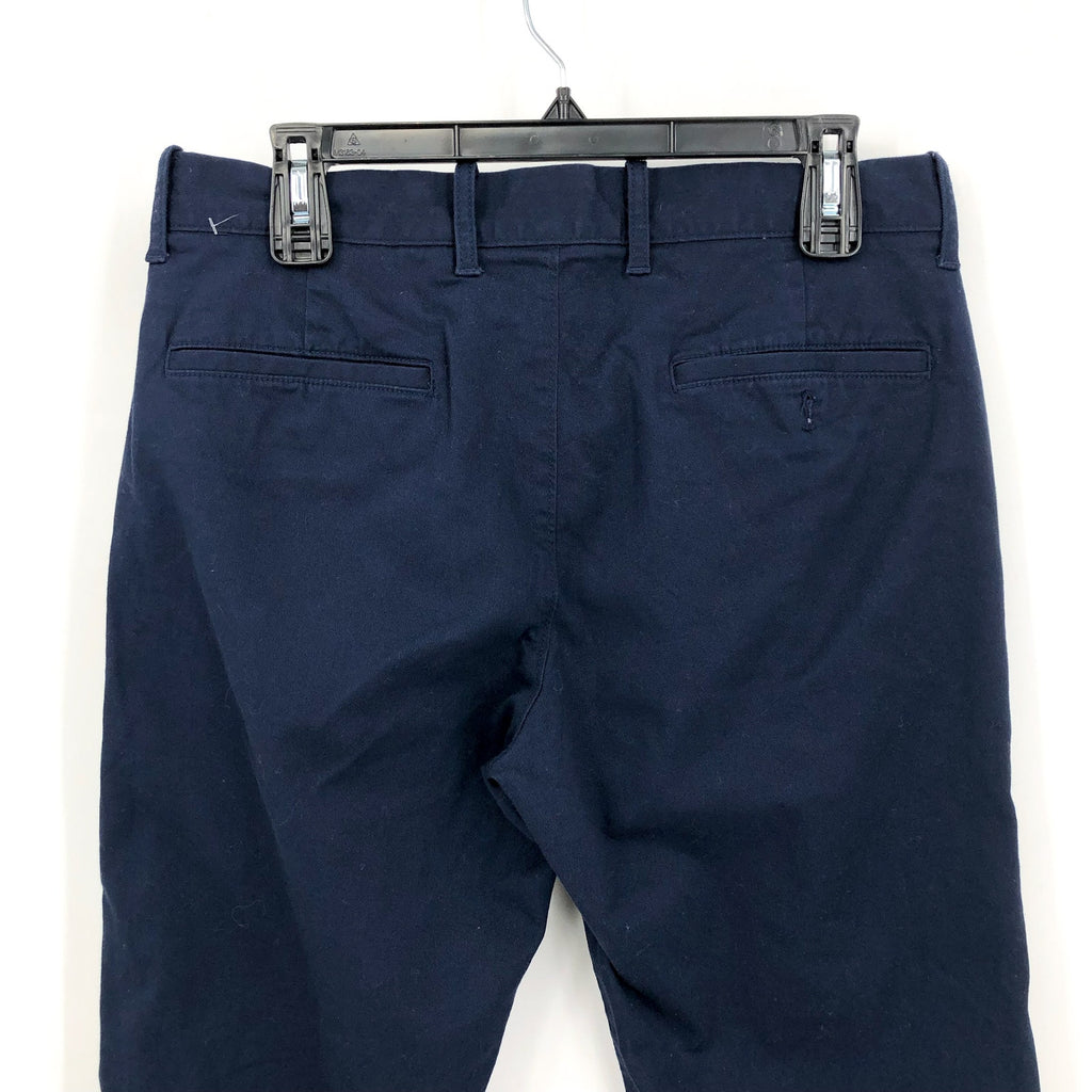 J.CREW Mens Straight-Fit Flex Chino Pants 31x30 Navy Blue Flat Front H3186 NWOT