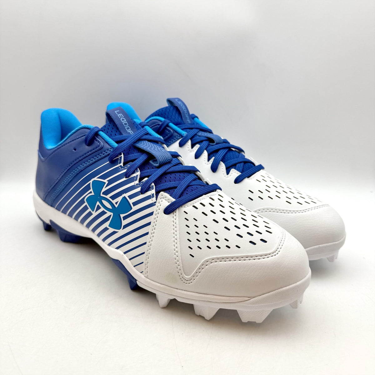 Under Armour Mens Leadoff Low Rm Baseball Cleats US 8.5 Blue White 3025589 NWOB