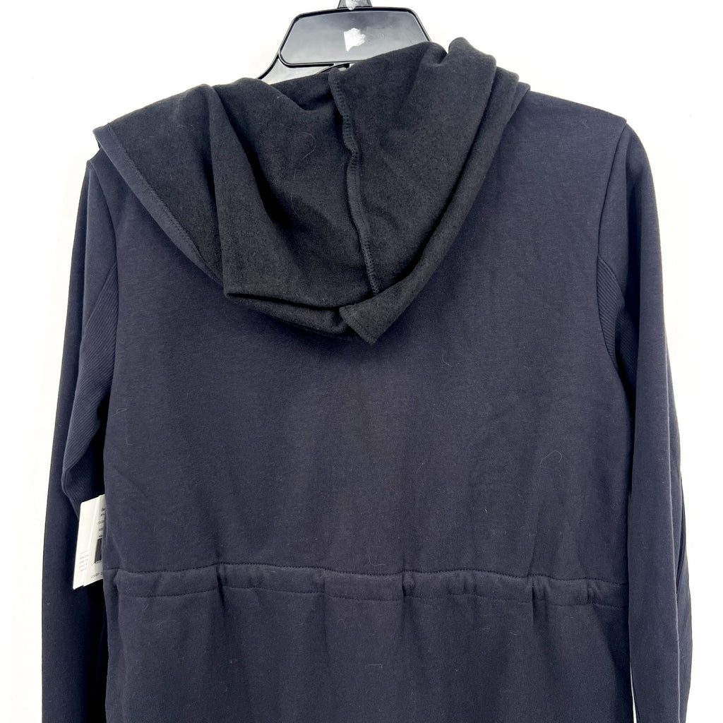 BEYOND YOGA Women's LuxeFleece Hooded Jacket Size XS Black Long Sleeve NWT