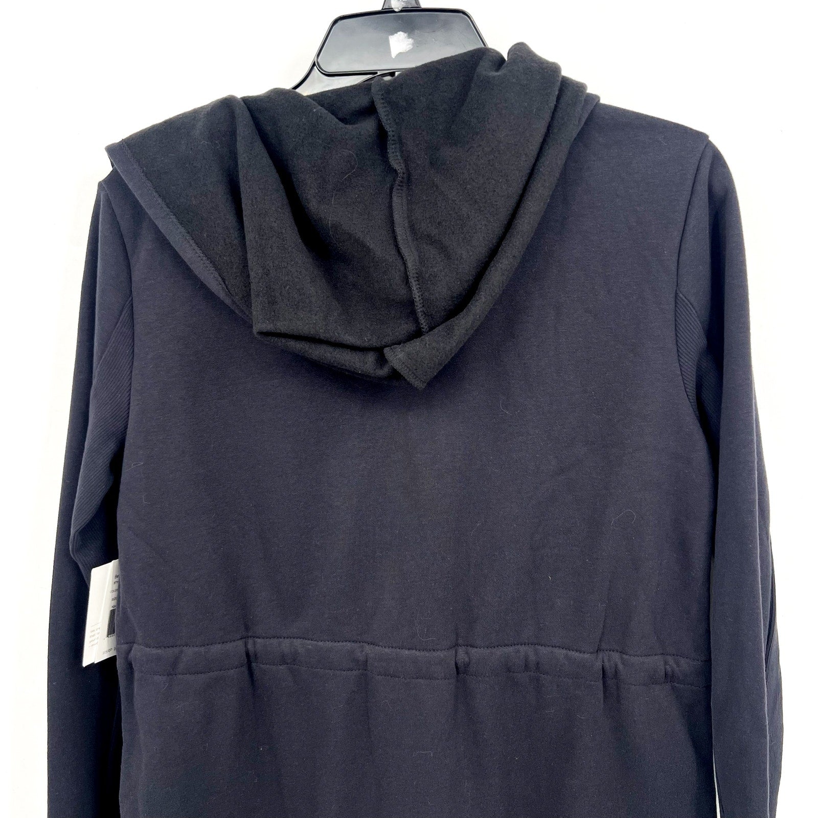 BEYOND YOGA Women's LuxeFleece Hooded Jacket Size XS Black Long Sleeve NWT