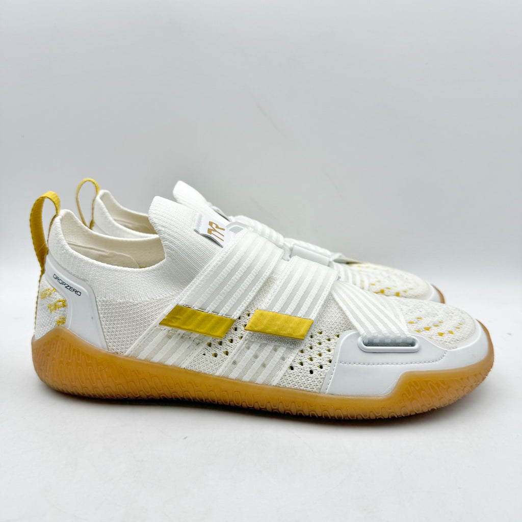 TYR Mens Dz Bf Stabstrap Running Sneakers US 8 White Gold Athletic NIB