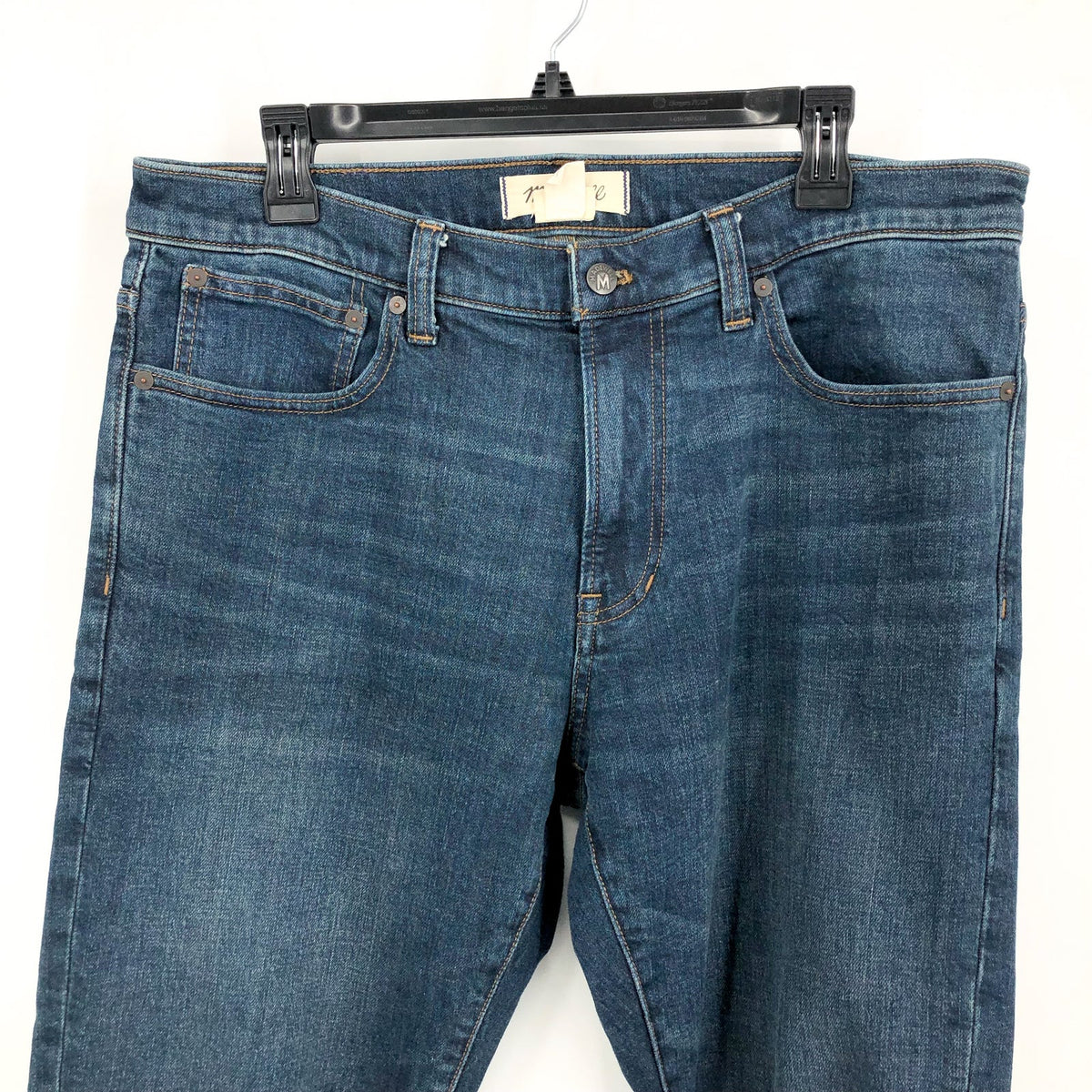 MADEWELL Men's Slim Jeans 34x32 Blue Stratfield Wash Stretch Denim NA991 NWOT