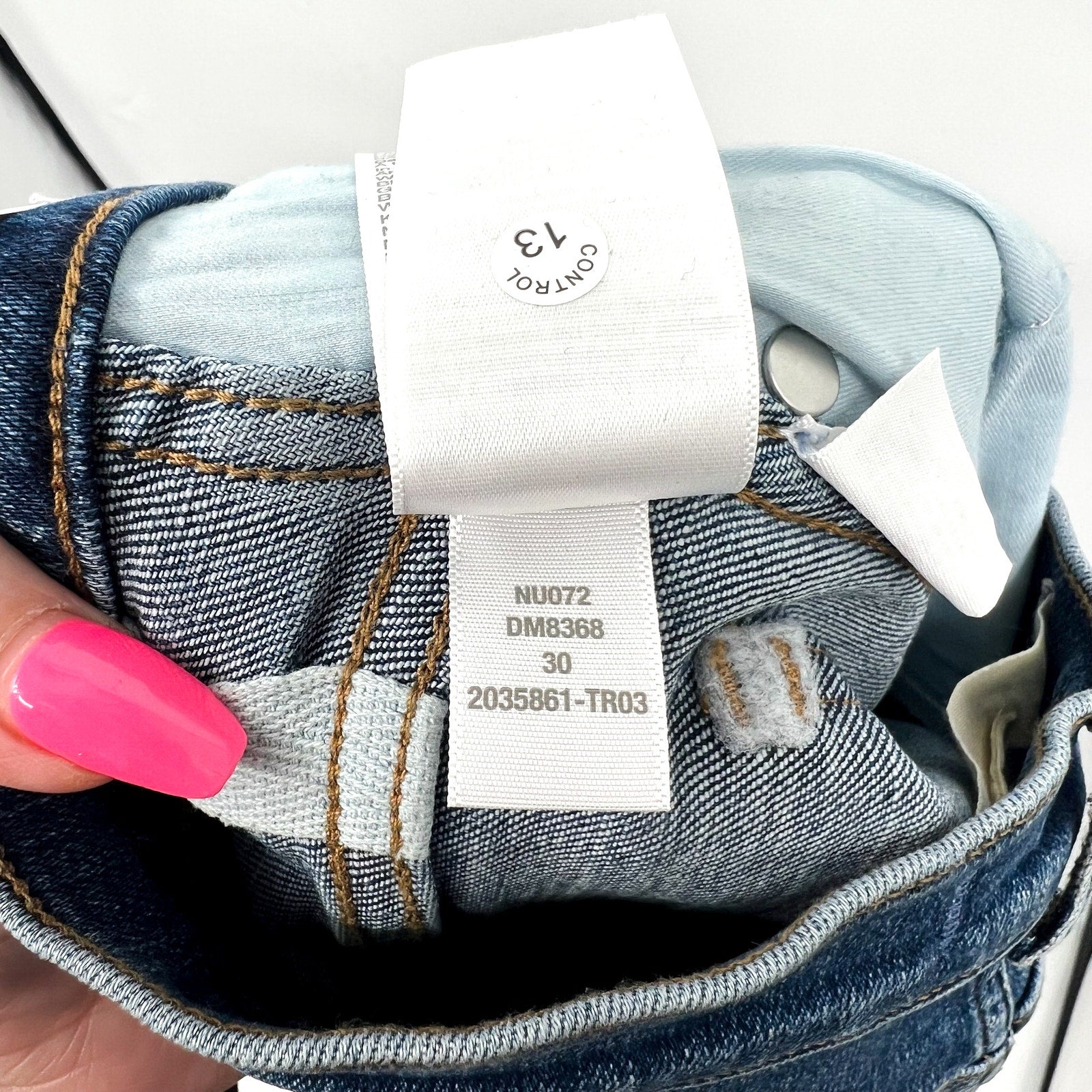 MADEWELL Womens Stovepipe Jeans Size 30 US 10 Blue Slim Straight NU072 NWT