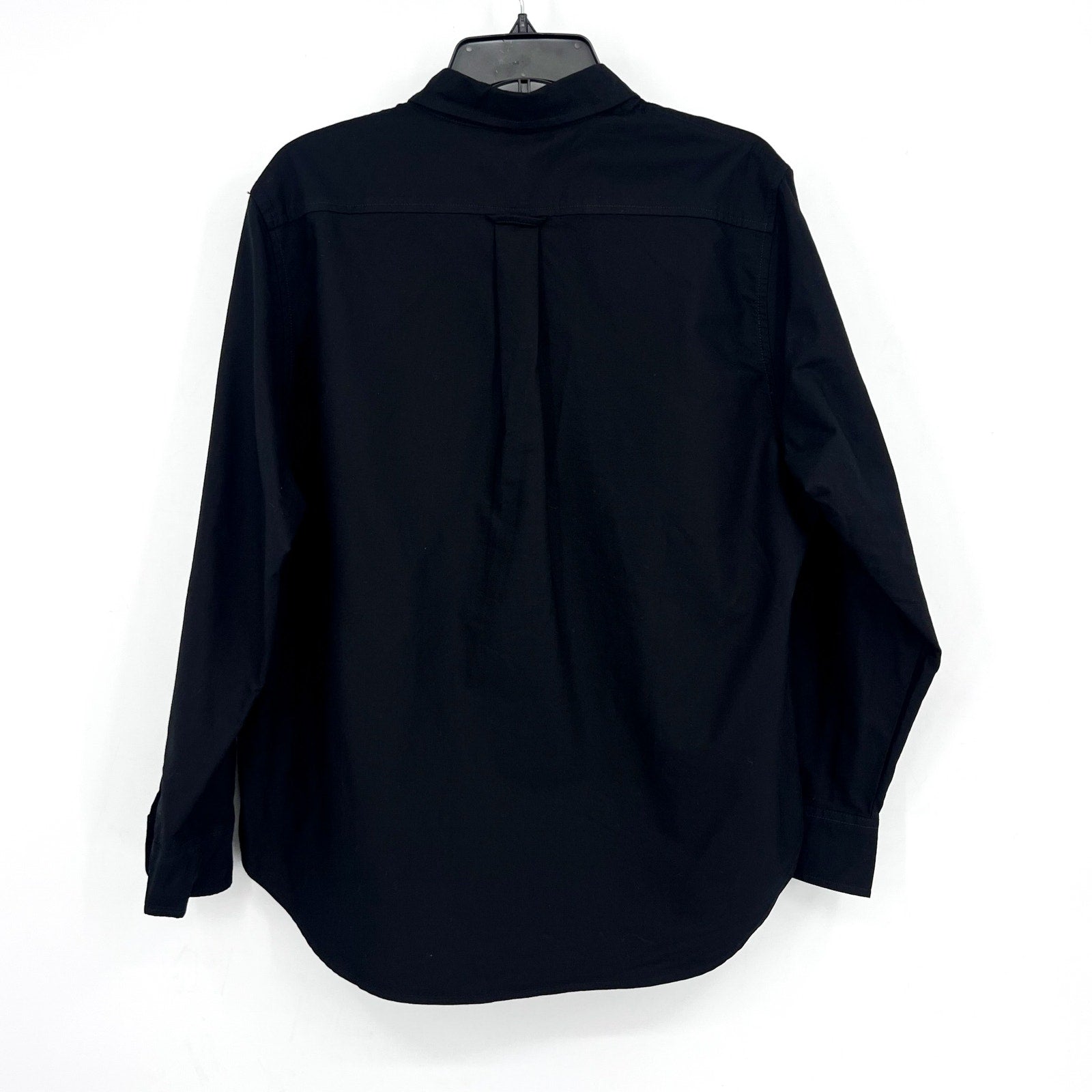 EVERLANE Women's The Must-Have Oxford Shirt Size 12 Black Oversized NWT