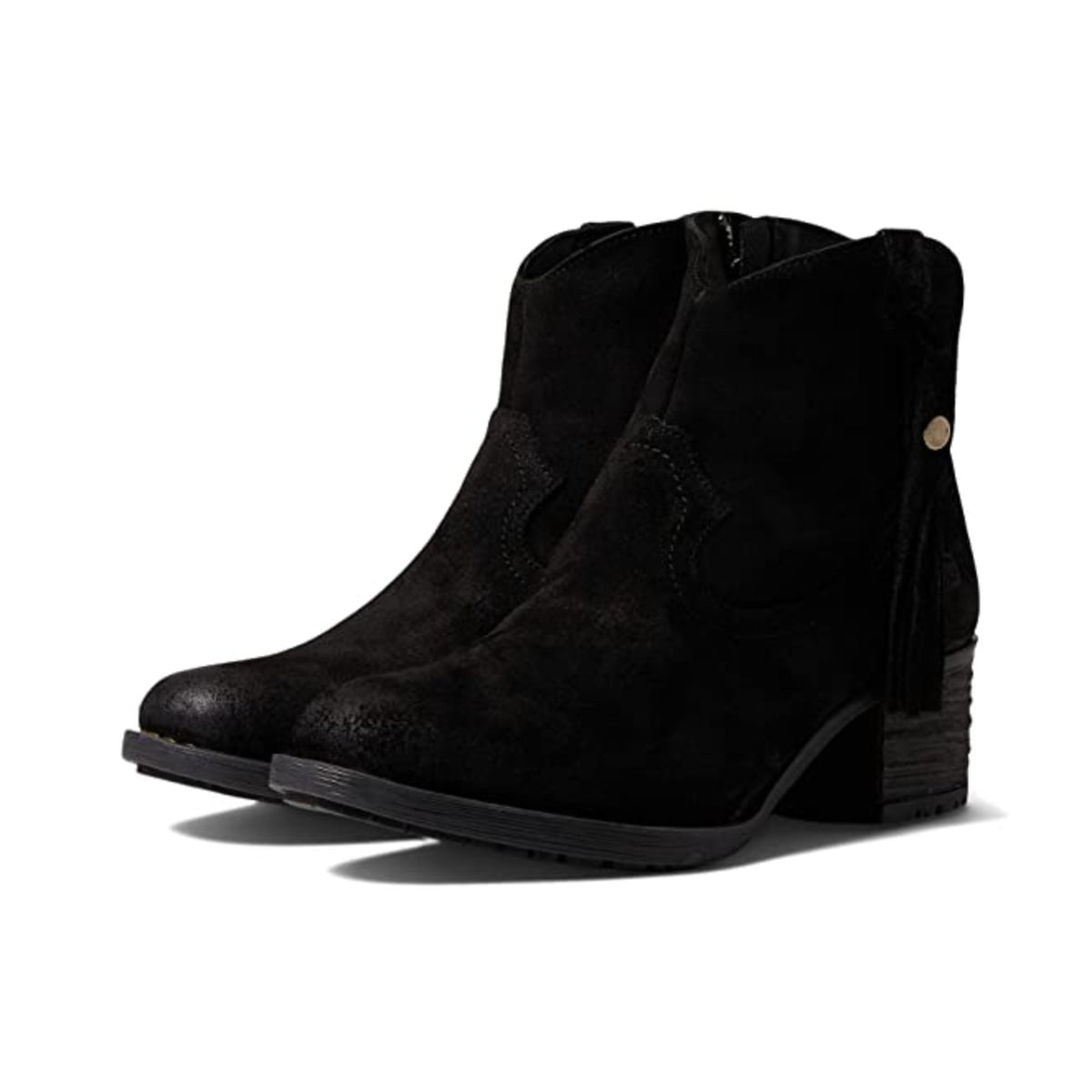 Born Womens Alondra Western Boots Size 9 M EU 40.5 Black Leather NIB