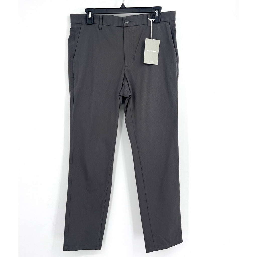 EVERLANE Uniform Men's The Performance Chino 32x34 Slate Grey Slim Fit Pants NWT