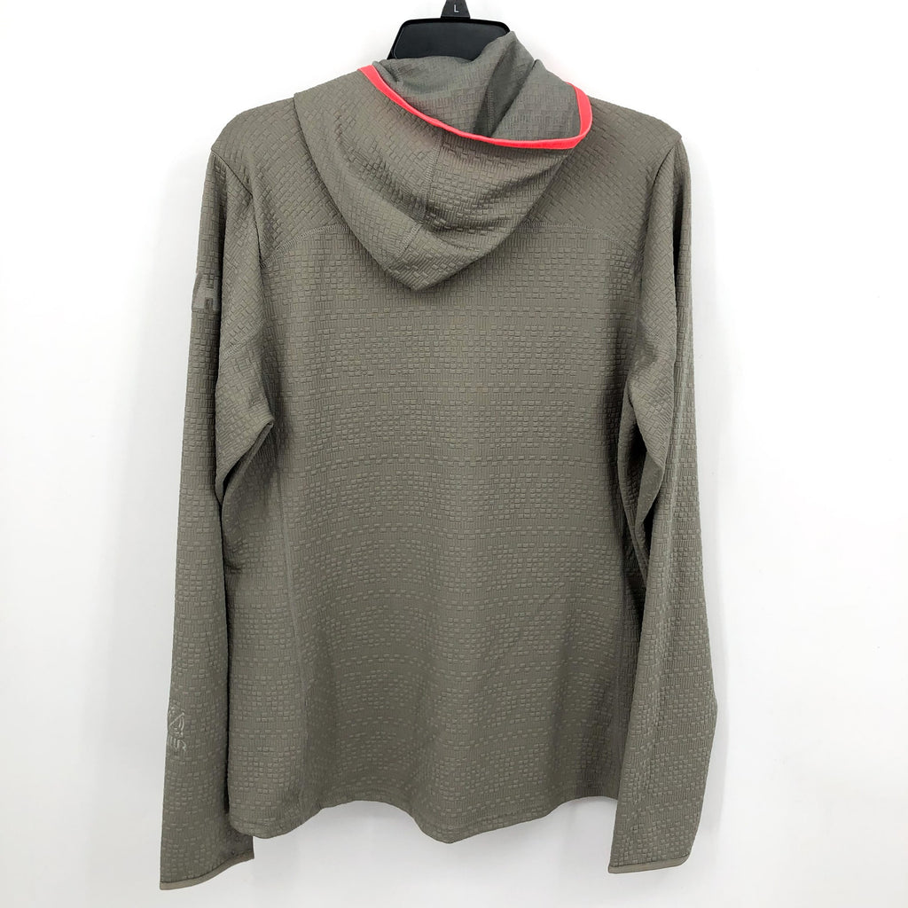 HELLY HANSEN Womens Powderqueen Jacket Medium Grey Terrazzo Midlayer Hood NWT