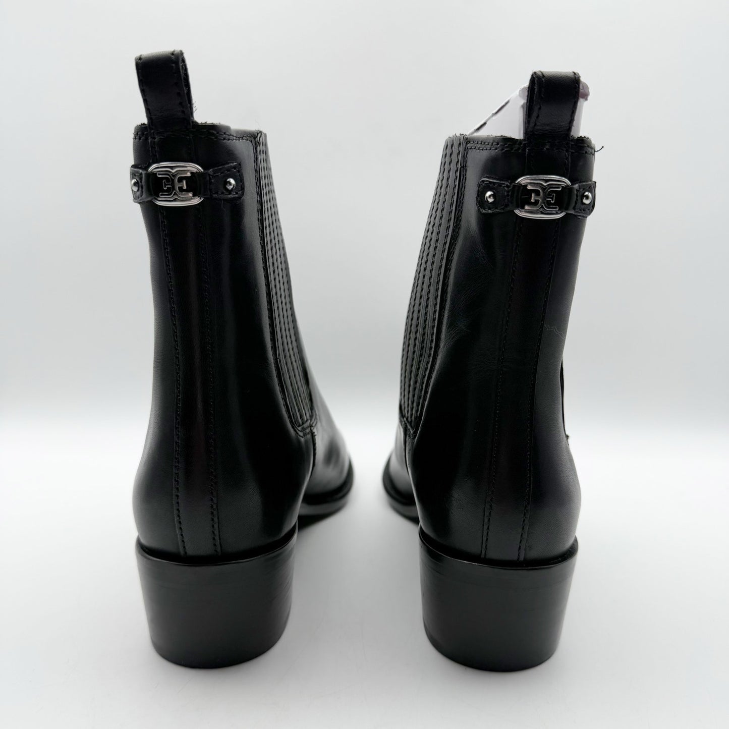 Sam Edelman Womens Bronson Ankle Boots US 7.5 M EU 38 Black Leather NIB