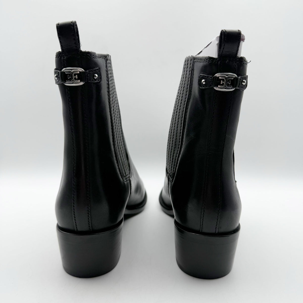 Sam Edelman Womens Bronson Ankle Boots Size 7.5 M EU 38 Black Leather NIB