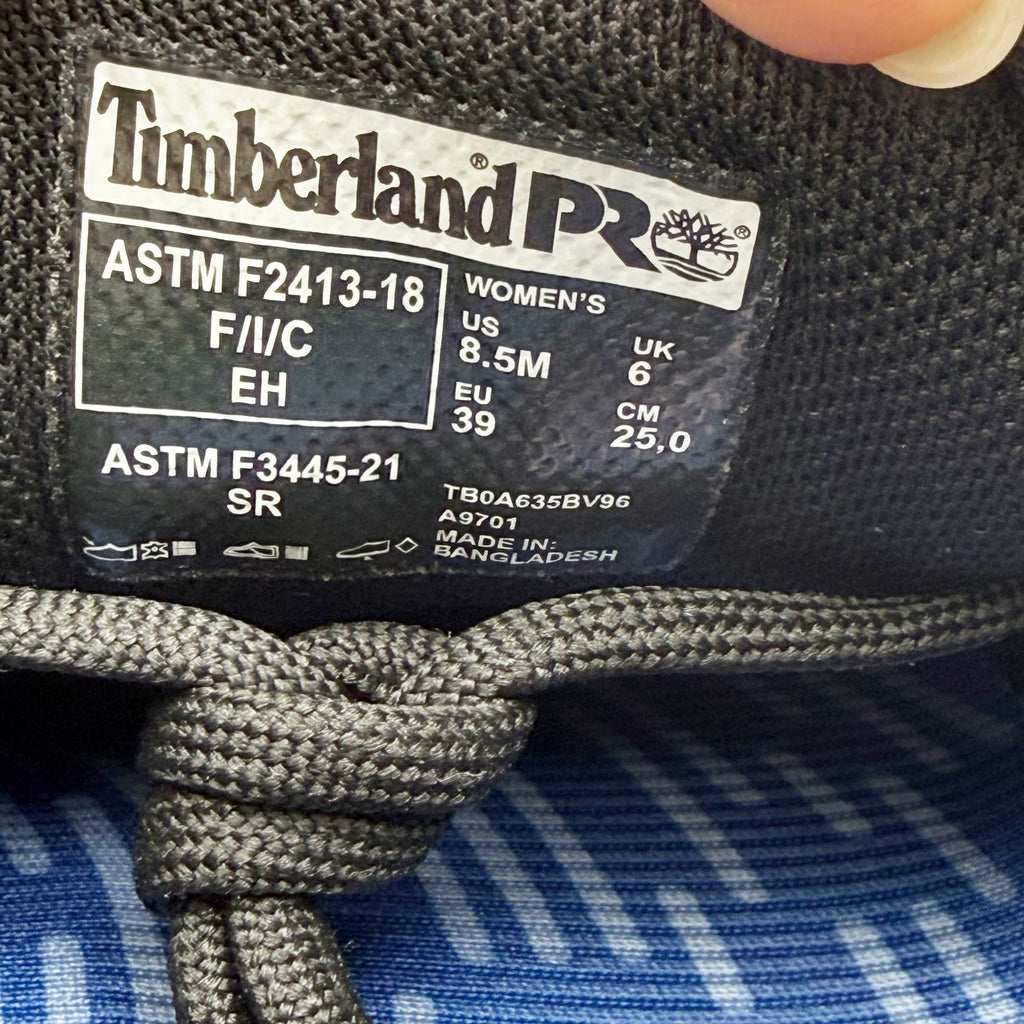 Timberland Pro Womens Powertrain EV CT Work Sneakers Size 8.5 Black Comp Toe NIB
