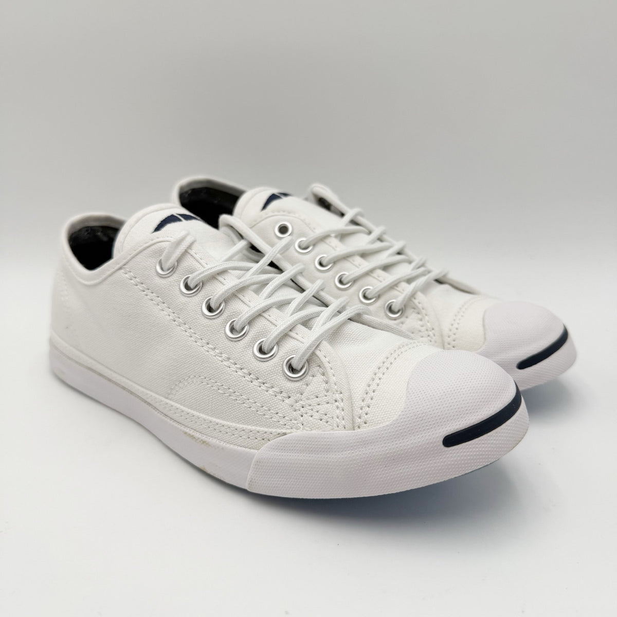 Converse Womens Jack Purcell Casual Low Sneakers Size 6.5 White Canvas NIB