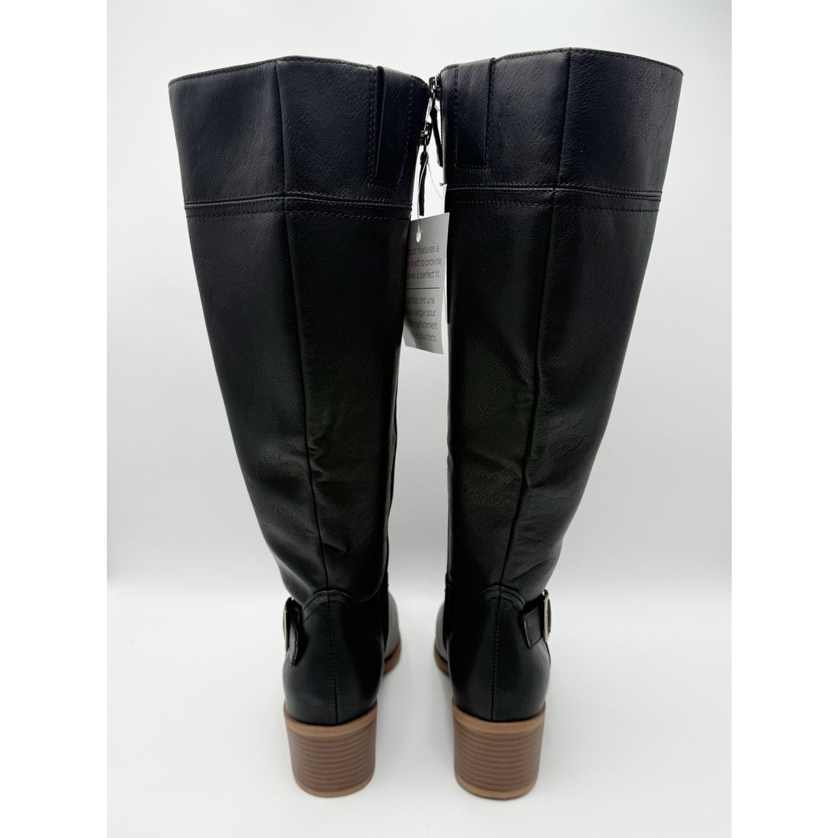 Dr. Scholls Womens Adeline Knee High Boots Size 7.5 M WIDE CALF Black NIB