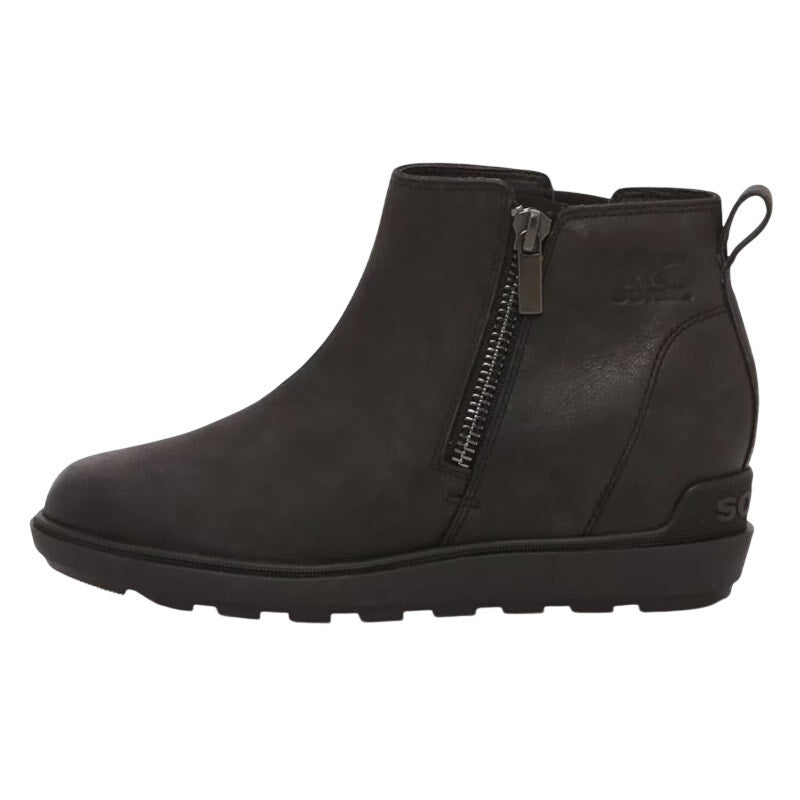 Sorel Womens Evie ll Chelsea Ankle Bootie US 10 Black Leather Waterproof NIB