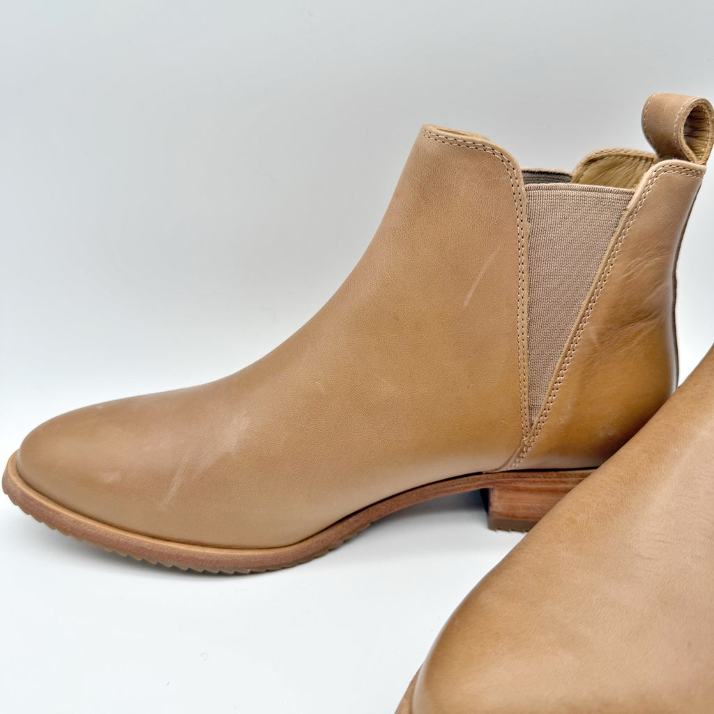 Nisolo Womens Eva Everyday Chelsea Boot US 6.5 Tan Leather Water Resistant NIB