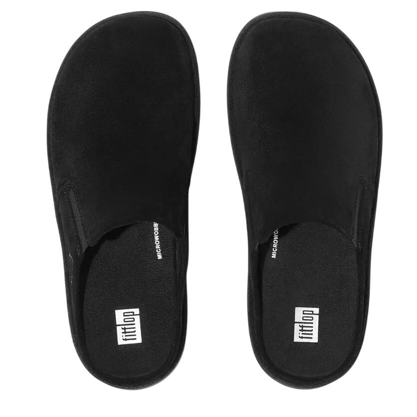 FitFlop Womens Gen-FF Elasticated Mules US 9 EU 41 Black Suede NIB