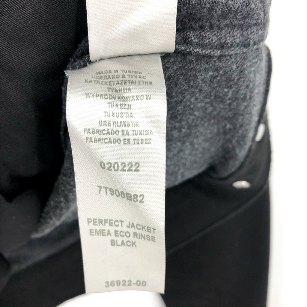 7 FOR ALL MANKIND Men's Perfect Trucker Jean Jacket XL Black Denim Stretch NWT