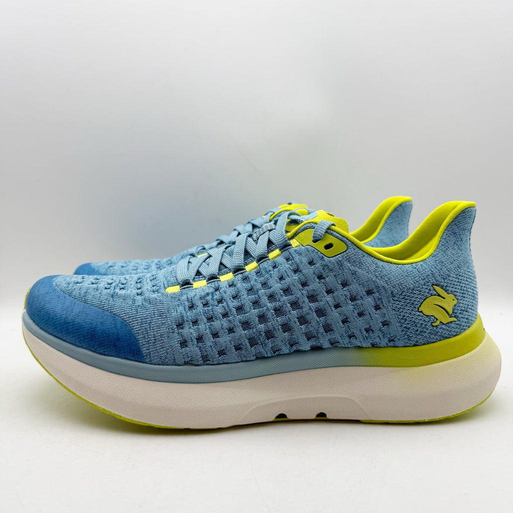 Rabbit Mens Dream Chaser Running Shoes US 12 Blue Yellow Athletic Sneakers NIB