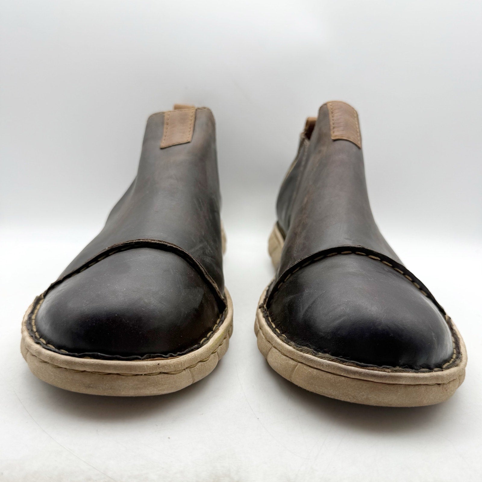 Tony Lama Mens Ankle Boots US 14 EU 47 Brown Leather NWOB