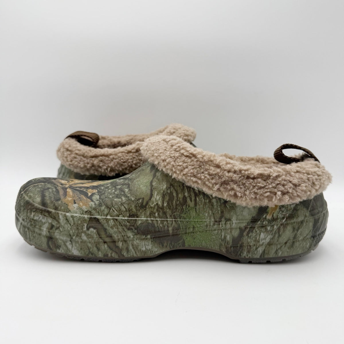 Crocs Mens Classic Lined Shorty Clogs Size 11 Real Tree Green Camo NWT