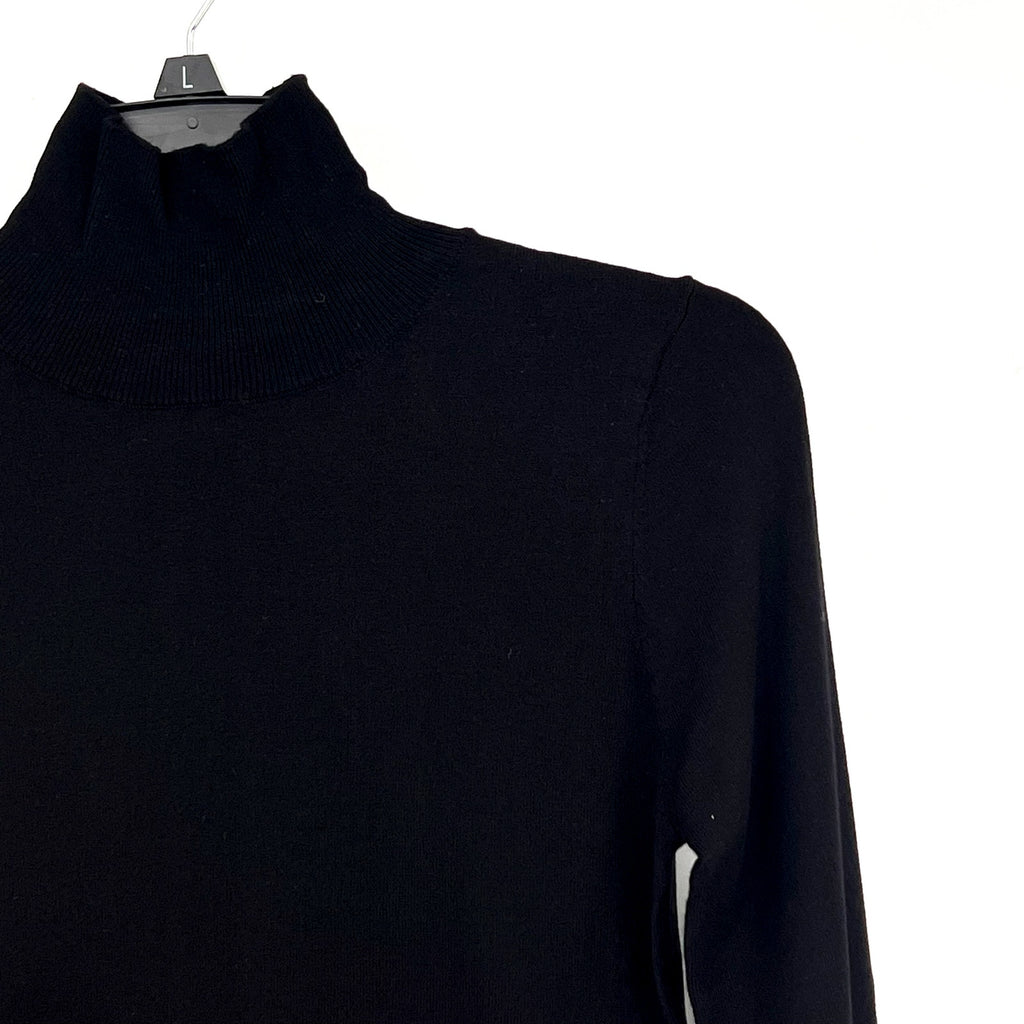 BARDOT Girl's Fine Knit Sweater Size 18 XL Black Long Sleeve Roll Neck NWT