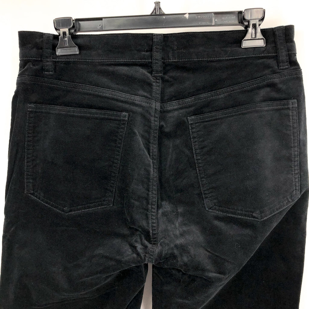 Eileen Fisher Women's Slim Ankle Jeans Medium Black Velveteen High Waisted NWT