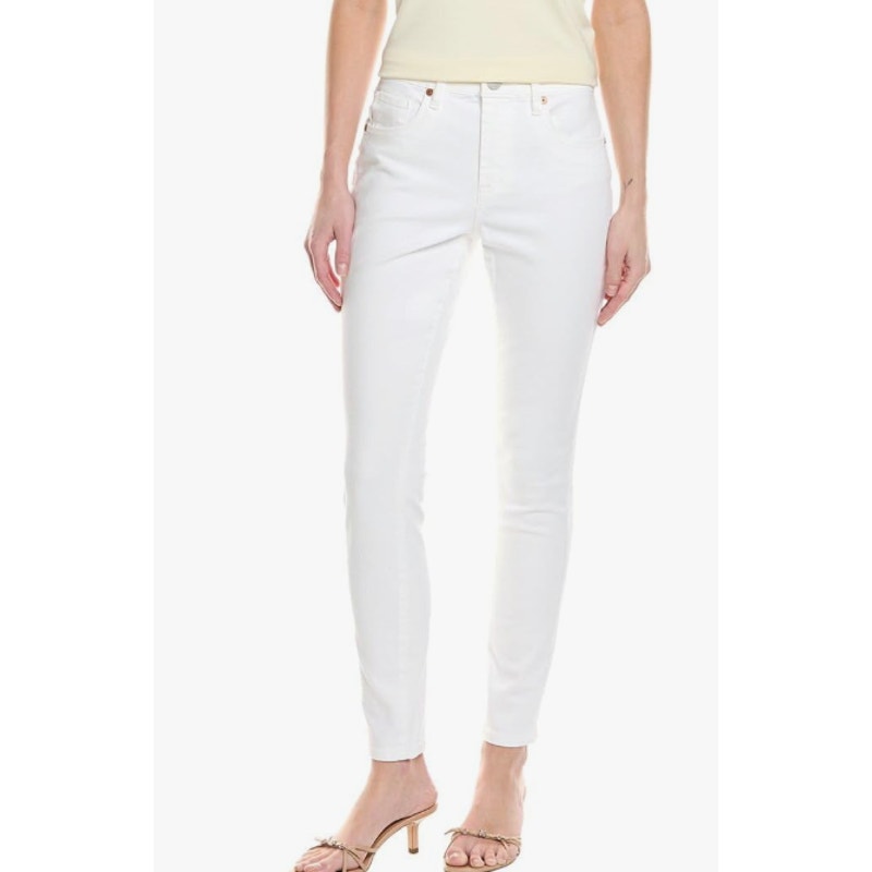 BLANKNYC Womens Bond Skinny Jeans Size 25 US 0 White Stretch Mid Rise NWOT