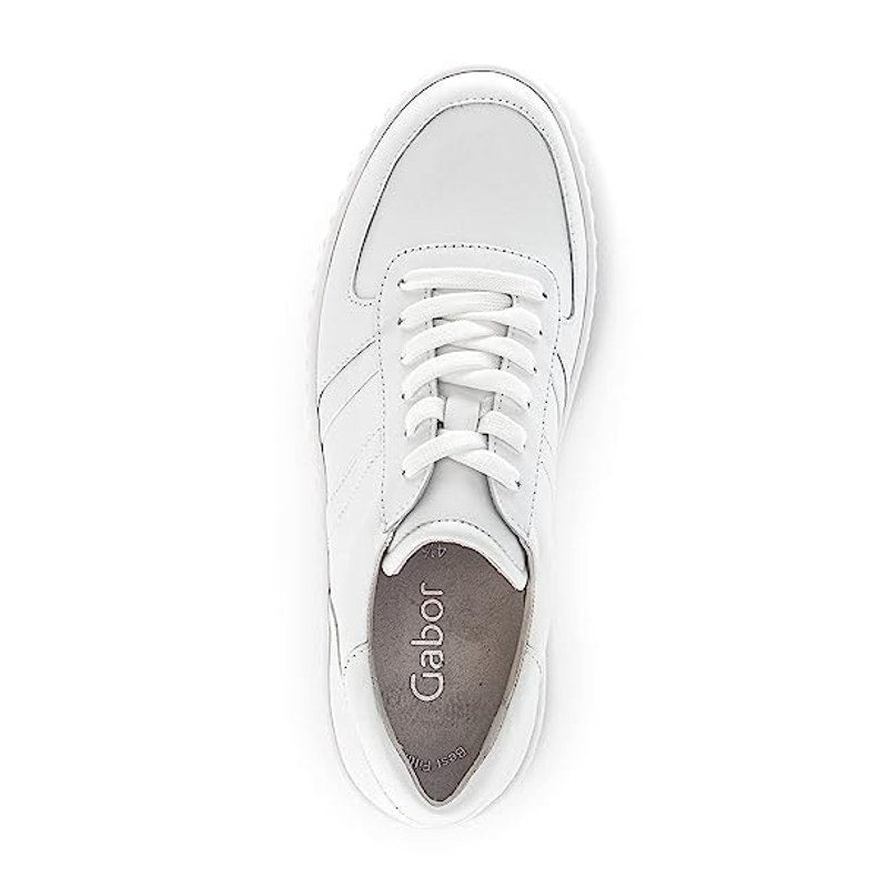 Gabor Womens Gabor 23.203 Casul Sneakers US Size 6 UK 3.5 White Leather NIB