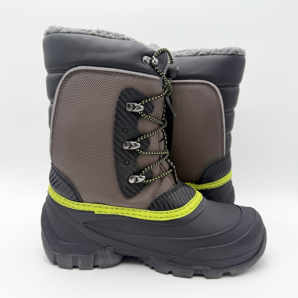 Kamik Kids Luke 3 Snow Boots US 4 EU 36 Charcoal Grey Waterproof Insulated NIB