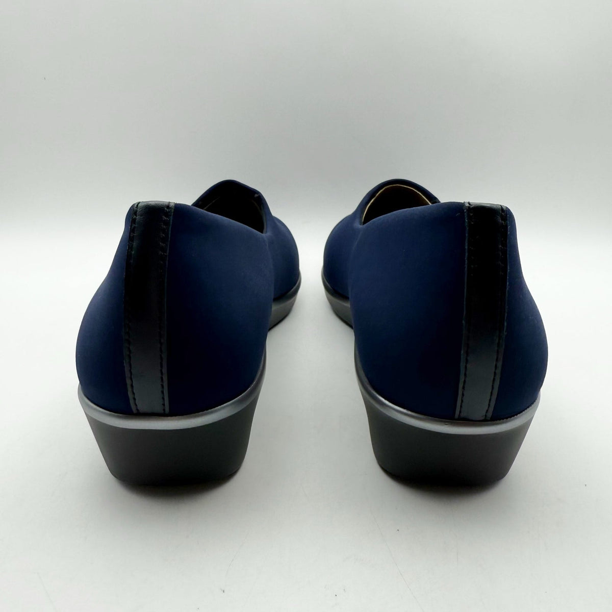 SAS Womens Bliss Slip On Wedge Shoes Size 9 M Navy Blue Comfort NIB