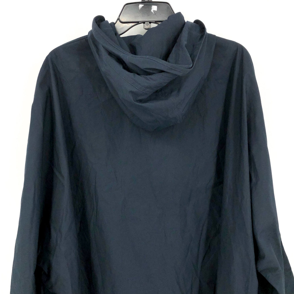 EVERLANE Women's The ReNew Poncho Hooded Raincoat Small Midnight Navy Blue NWT