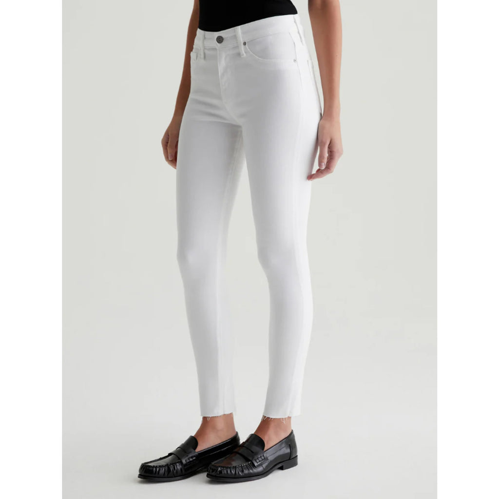 AG ADRIANO GOLDSCHMIED Farrah Skinny Ankle Jeans 24R US 00 White Hight Rise NWT