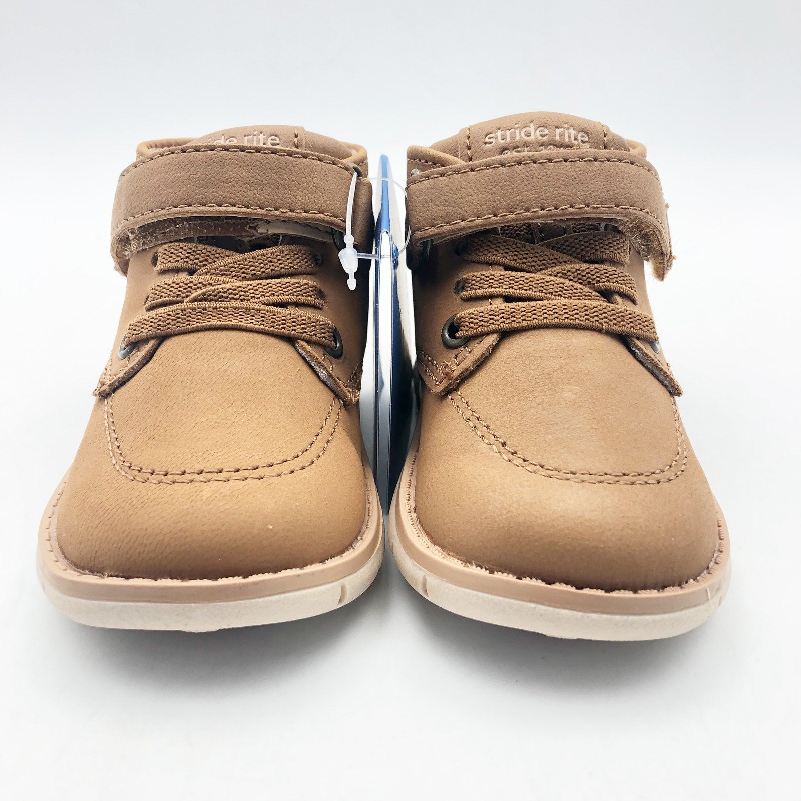 Stride Rite SRT Quinn Hazel Boy Boots Size 5 Brown Kids Shoes NIB