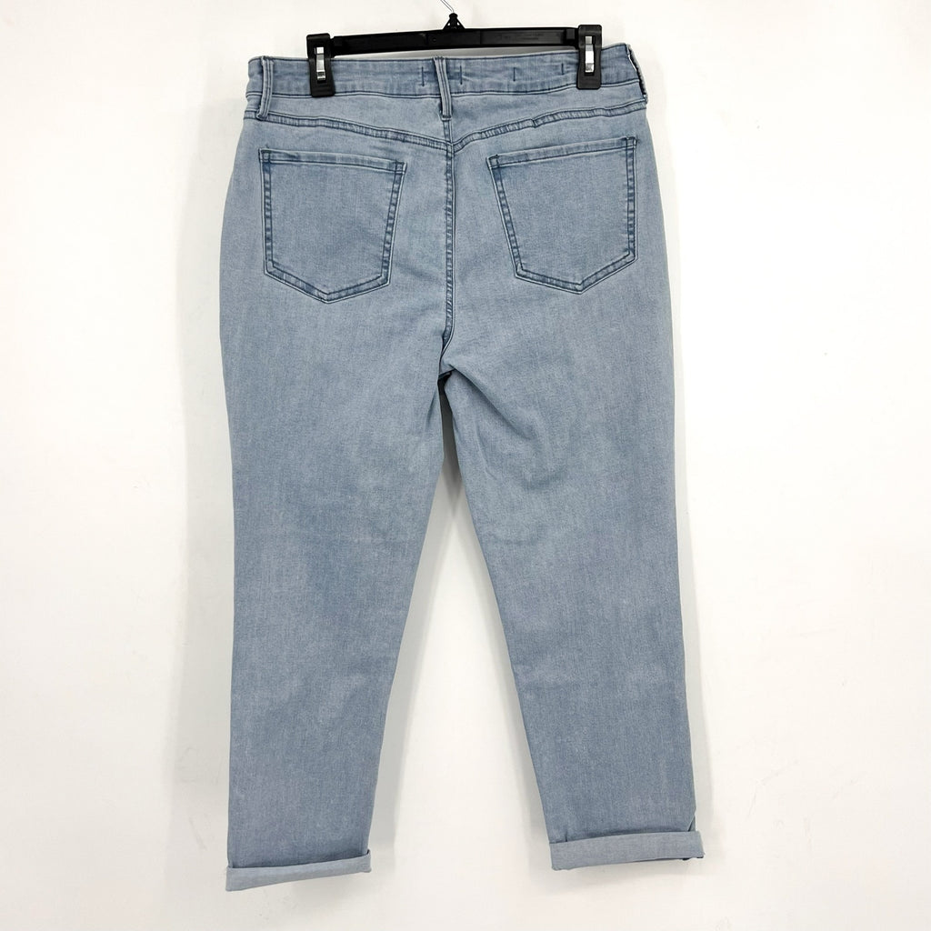 NYDJ Womens Margot Girlfriend Jeans Size 10 PETITE Kingston Blue NWT