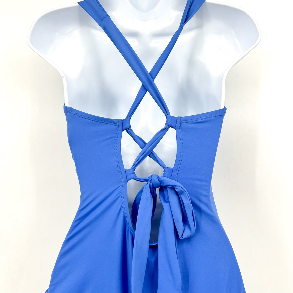 TOMMY BAHAMA Novelty Pearl Vneck One Piece Swimsuit Size 10 Paradiso Blue NWT