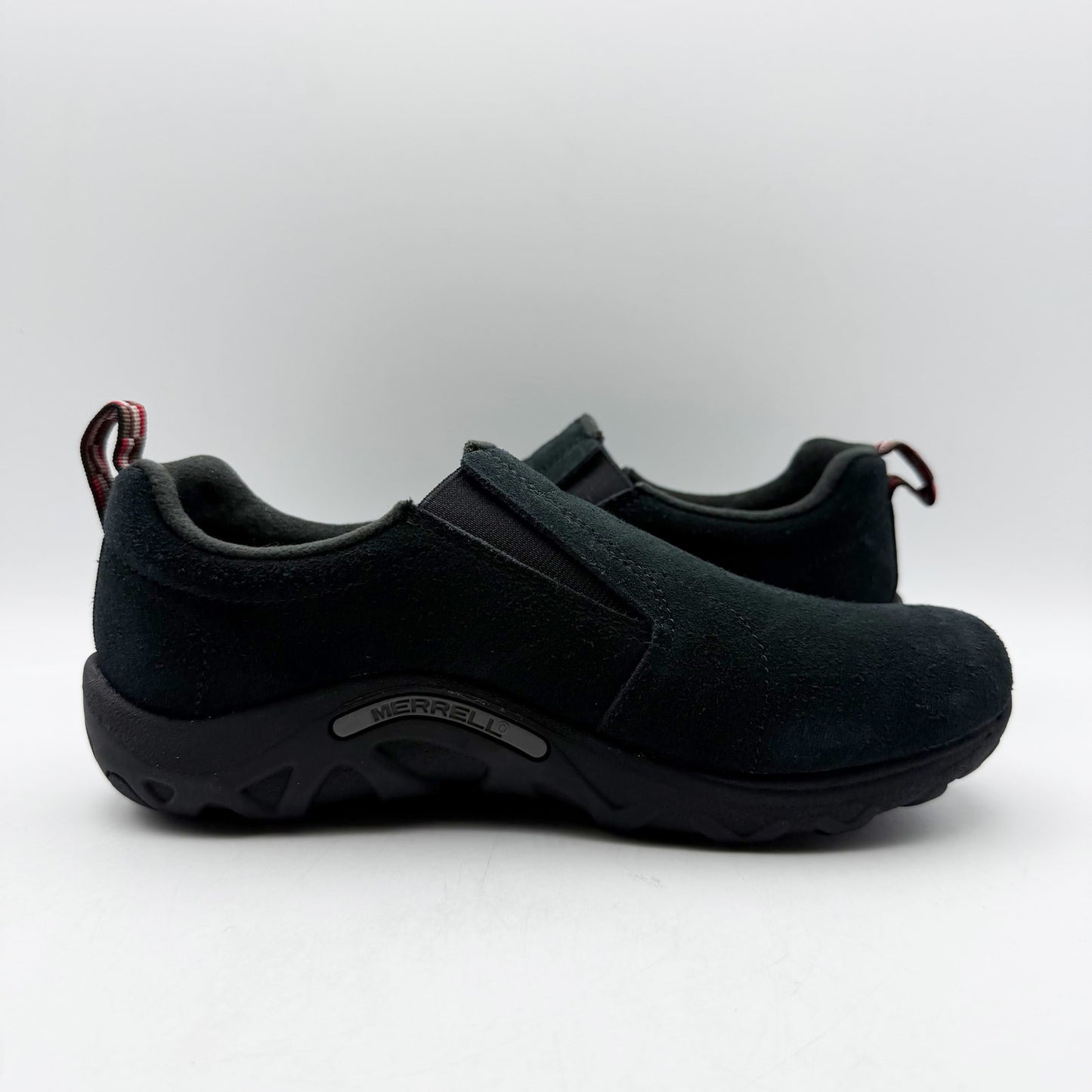 Merrell Kids Jungle Moc Sneaker Size US 4.5 EU 35.5 Black Suede Slip On Shoe NIB