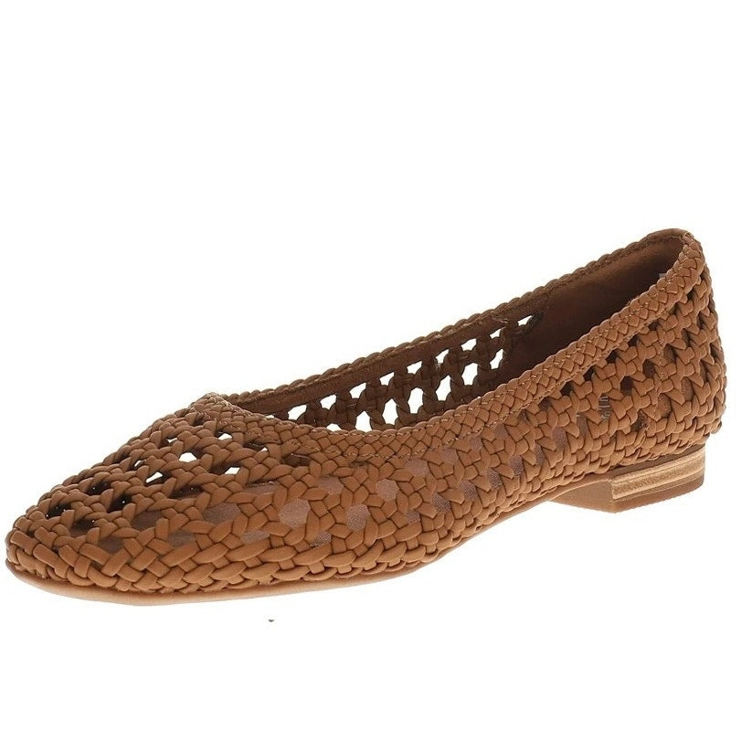TOMS Womens Briella Ballet Flats Size 10 EU 42 Brown Woven NWOB