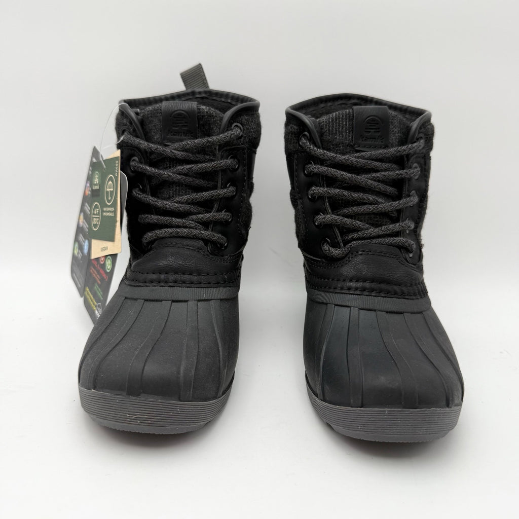 Kamik Girls Mid-Calf Winter Boots US 12 EU 30 Black Waterproof Insulated NIB