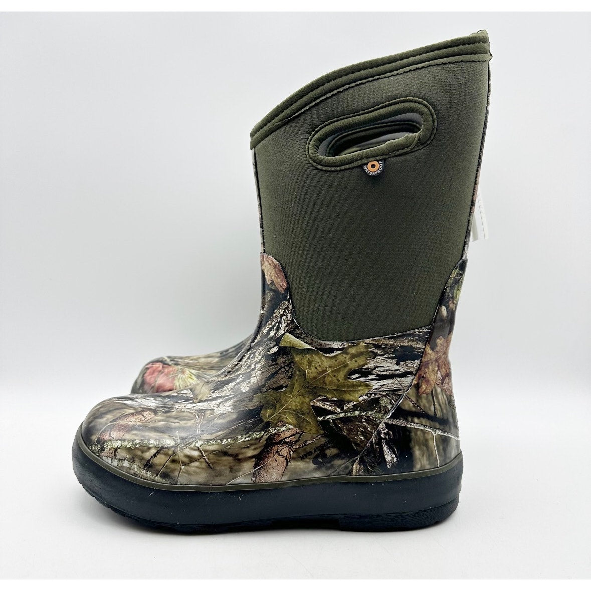 Bogs Kids Classic II Mid Boots Youth 3 Green Black Mossy Oak Waterproof NIB