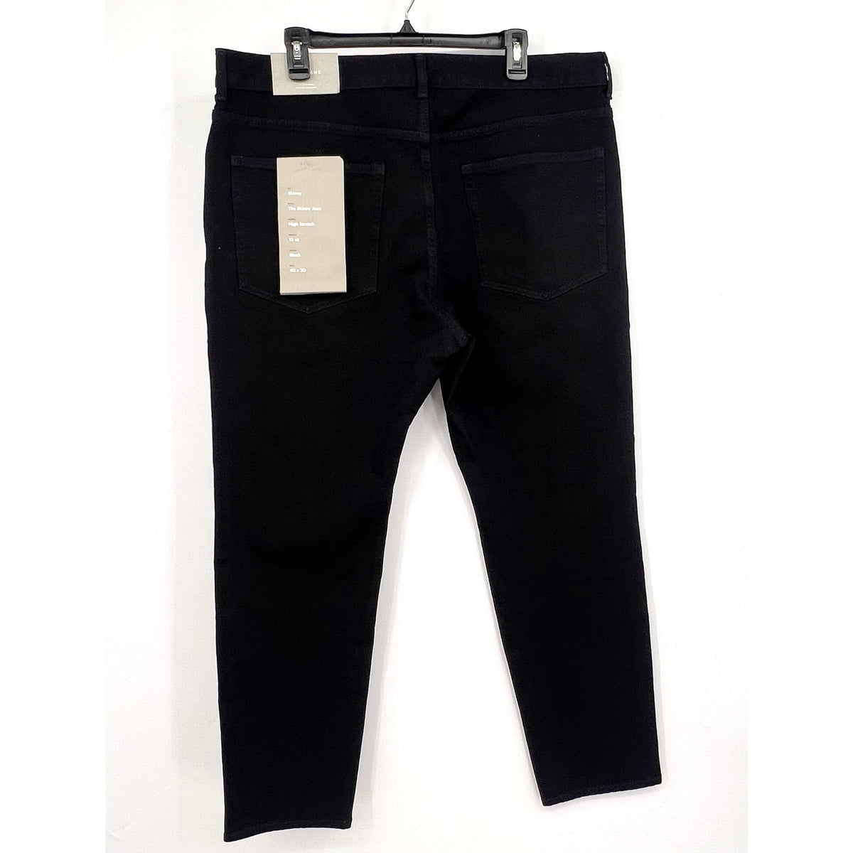 EVERLANE Men's Uniform Skinny Jeans 40x30 4-Way Stretch Organic Cotton Black NWT