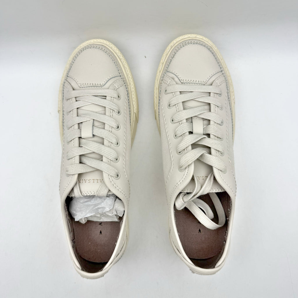 ALLSAINTS Womens Milla Sneaker EU 37 US 7 Off White Leather NWOB