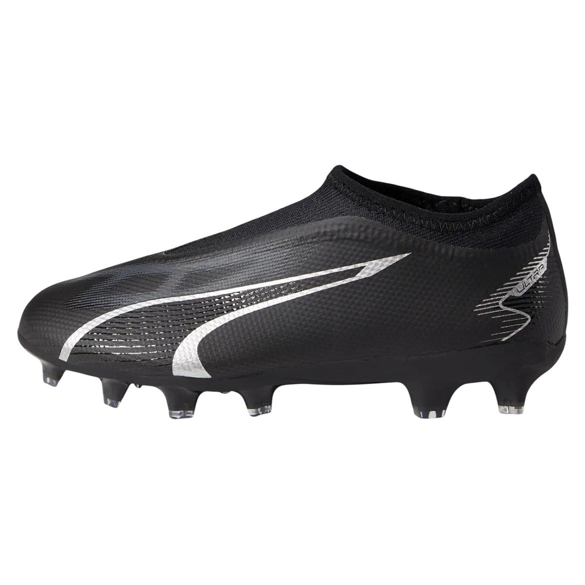 Puma Kids Ultra Match Laceless Firm Ground Soccer Cleats US 2.5 EU 34 Black