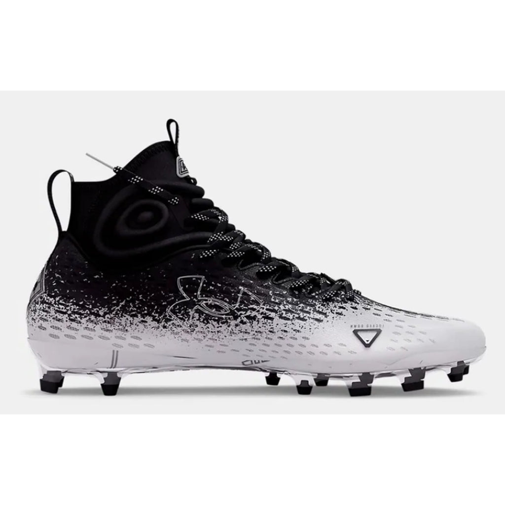 Under Armour Men's Spotlight Lux Mc 2.0 Football Cleats 10 Black White NIB