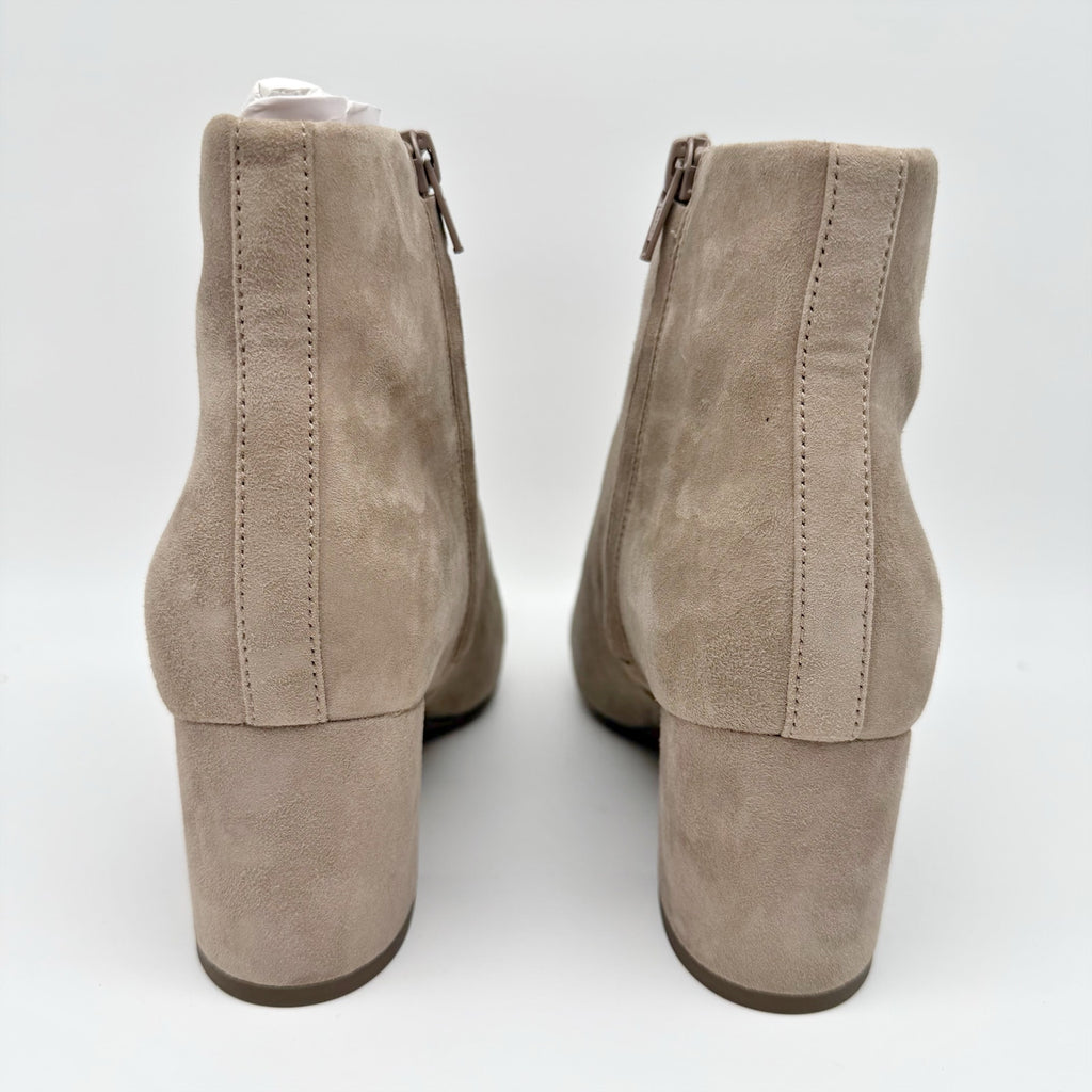 Vionic Womens Sibley Ankle Booties Size 9 M EU 40 Beige Suede Boots NIB